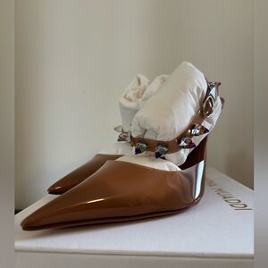 Amina Muaddi
Julia 95mm glass PVC pumps